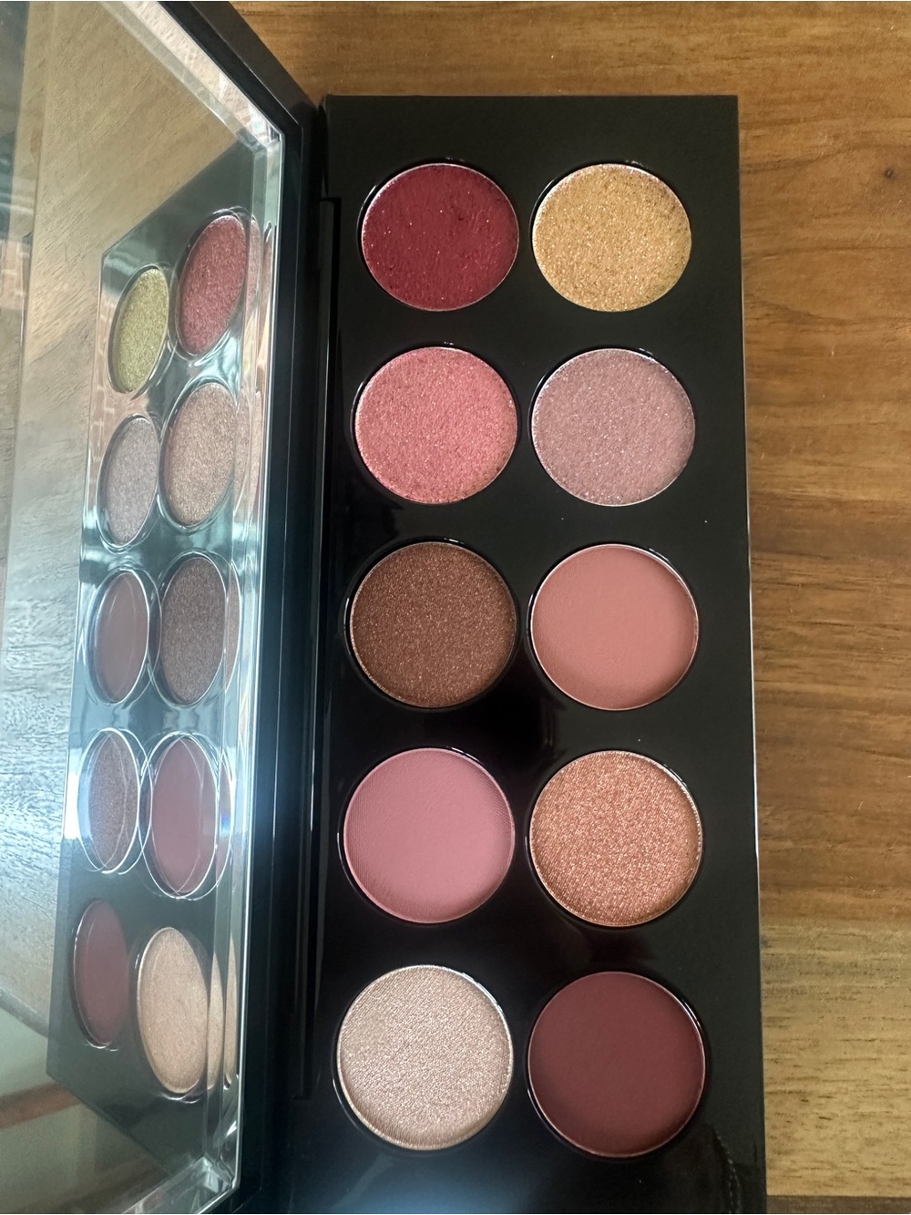 12-Color Rose & Peach Eyeshadow Palette - Warm Pink and Copper Shades